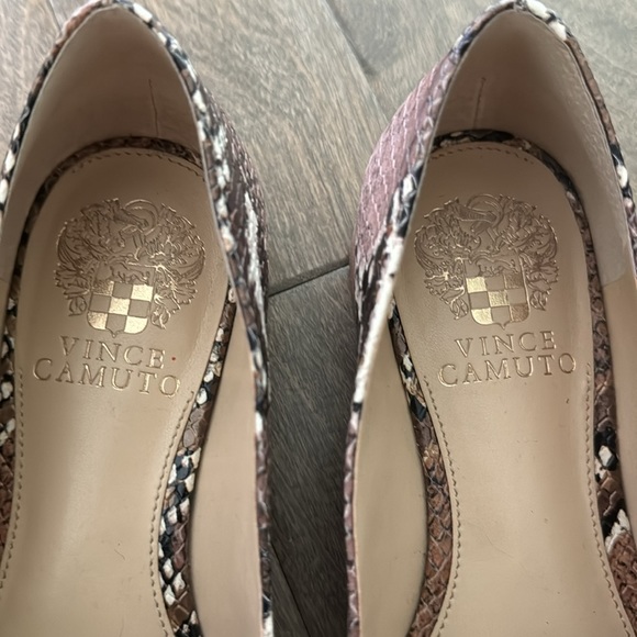 Vince Camuto Snake Print Flats - Brown and Black - Picture 3 of 7